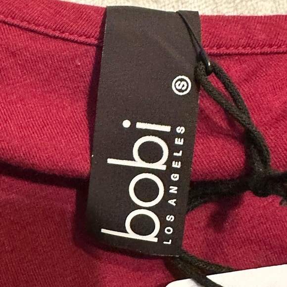 Bobi Los Angeles One Shoulder Cropped Top in Pinot - Picture 7 of 9